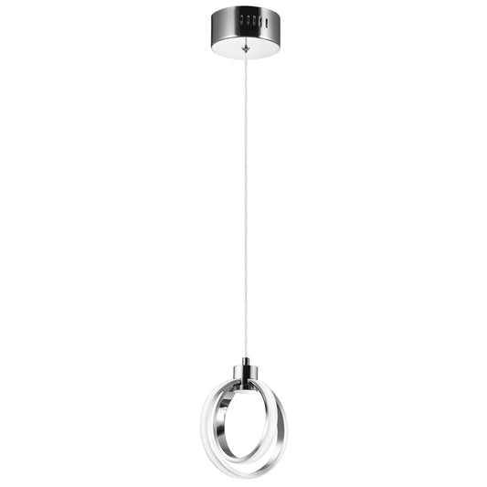 Dainolite 9228-614LEDP-PC 14W LED Pendant Polished Chrome Finish