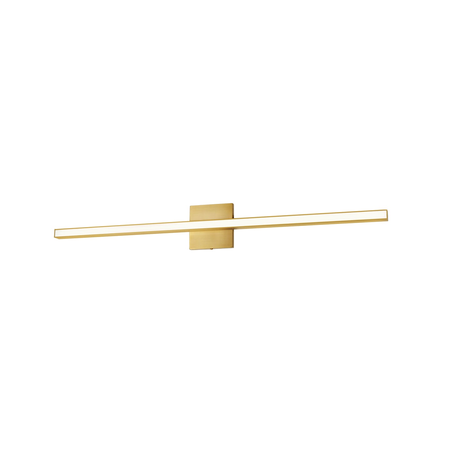 Dainolite ARL-3624LEDW-AGB 24W Aged Brass Vanity w/ White Acrylic Diffuser