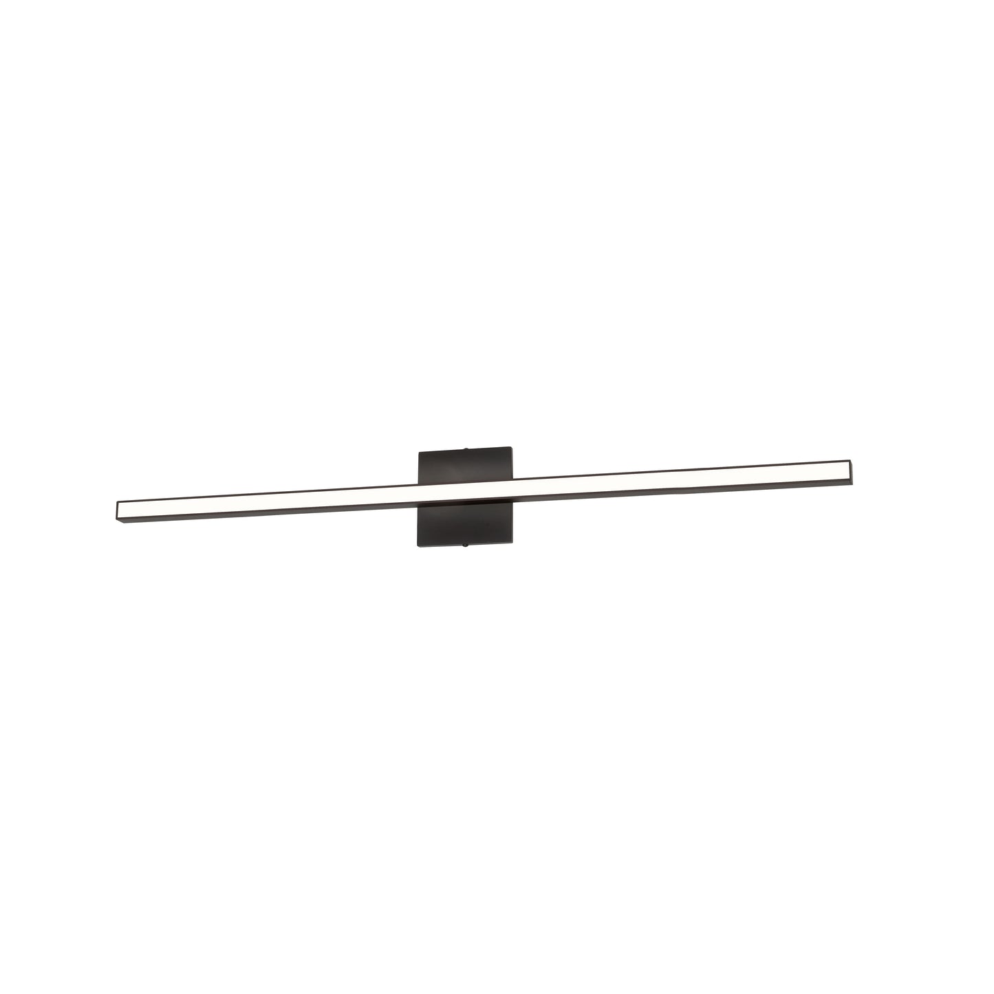 Dainolite ARL-3624LEDW-MB 24W Matte Black Vanity w/ White Acrylic Diffuser