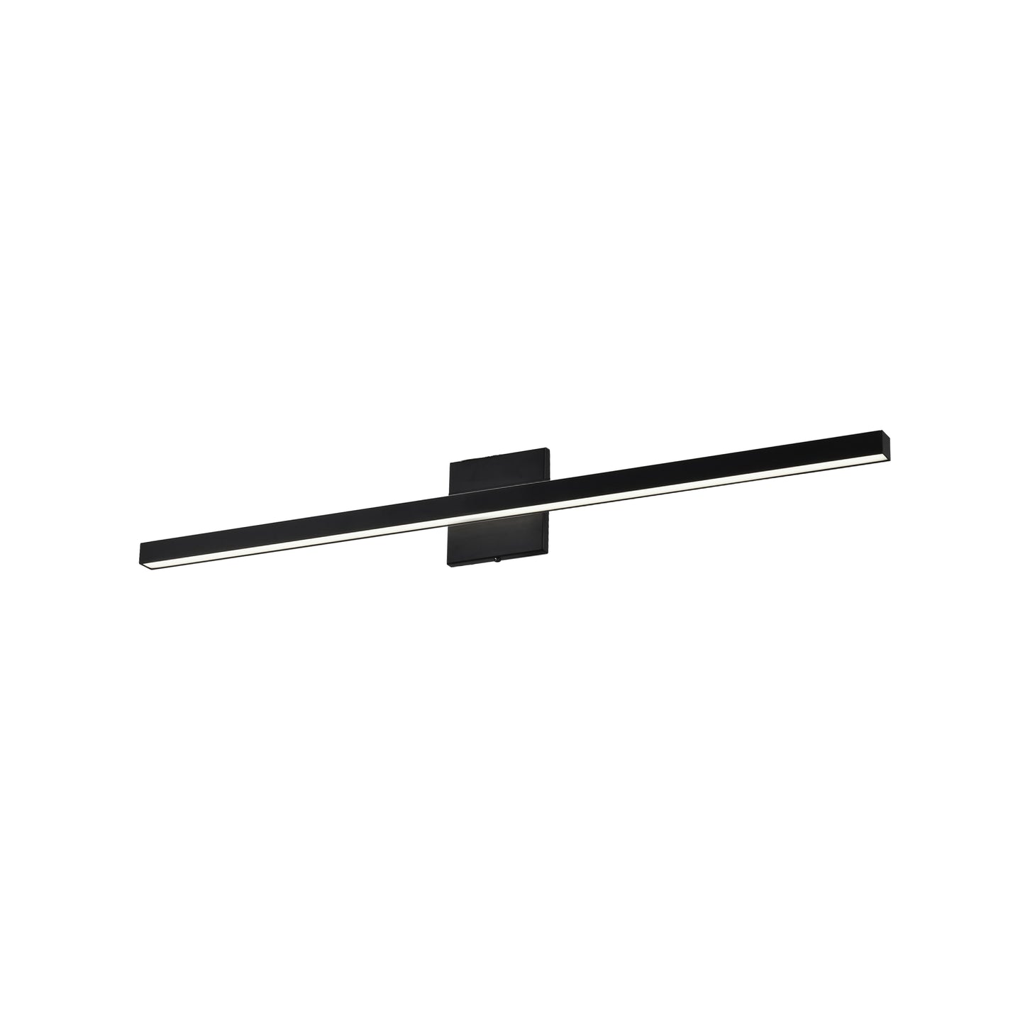 Dainolite 24W Vanity, Matte Black with Frosted Acrylic Diffuser