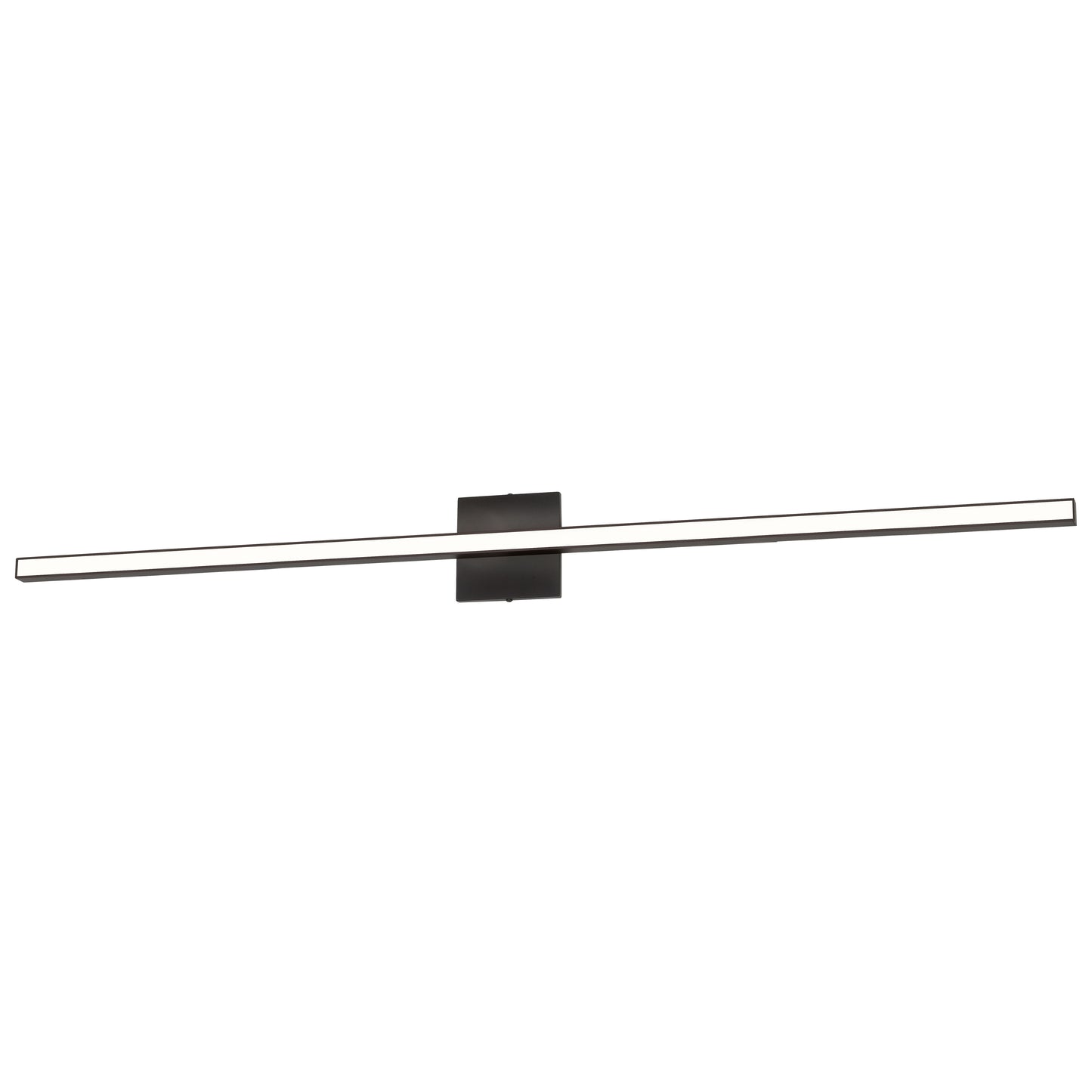 Dainolite 36W Matte Black Vanity w/ White Acrylic Diffuser
