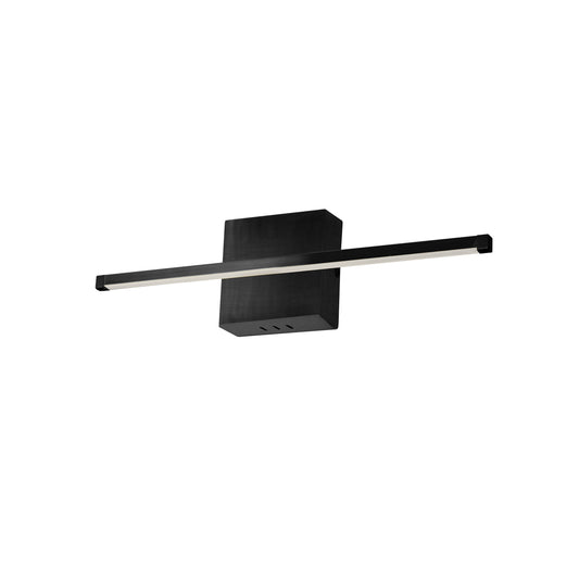 Dainolite ARY-2419LEDW-MB 19W LED Wall Sconce, Matte Black with White Acrylic Diffuser