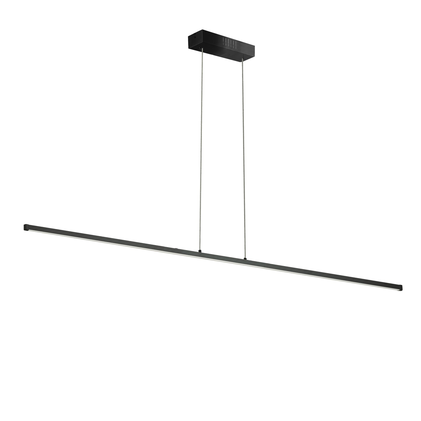Dainolite 30W Horizontal Pendant, Matte Black with White Acrylic Diffuser