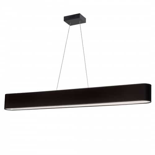 Dainolite 30W Horizontal Matte Black Pendant w/ Black Shade