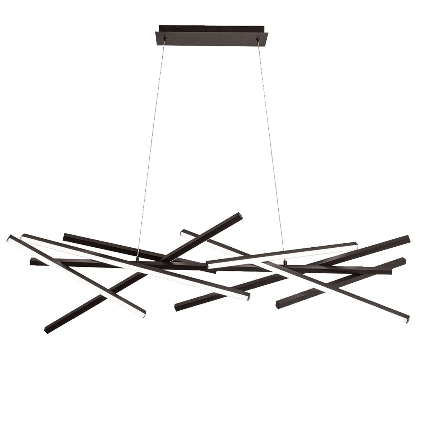 Dainolite 80W LED Carly Chandelier Matte Black