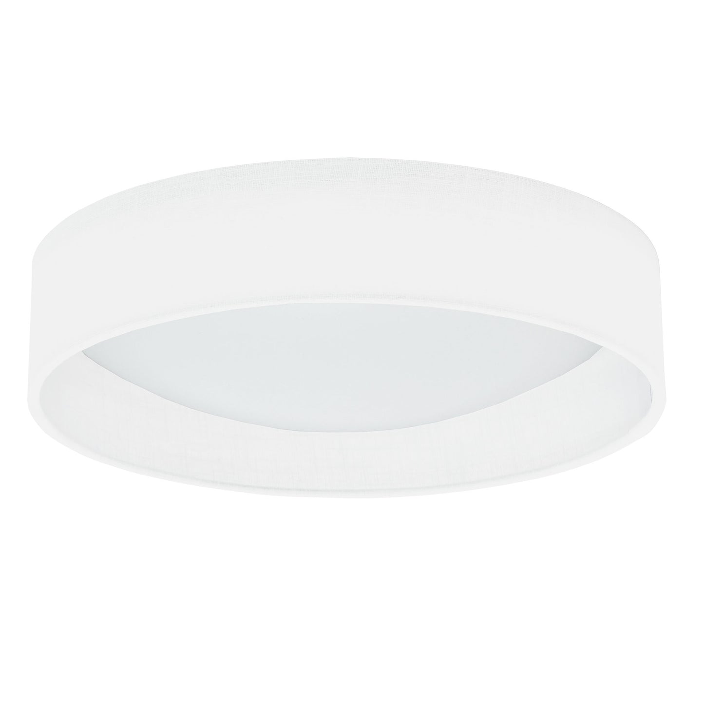 Dainolite LED Flush Mount, Satin Chrome Finish, Eggshell Shade