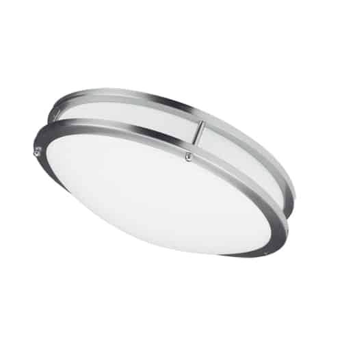 Dainolite CFLED-C1626-SC LED Ceiling Flush, 16” dia, Satin Chrome Finish