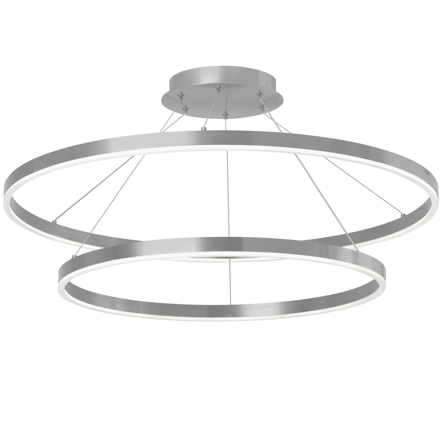 Dainolite 103W Colour Changing Temperature Chandelier, Silver with White Acrylic Diffuser103W Colour Changing Temperature Chandelier, Silver with White Acrylic Diffuser