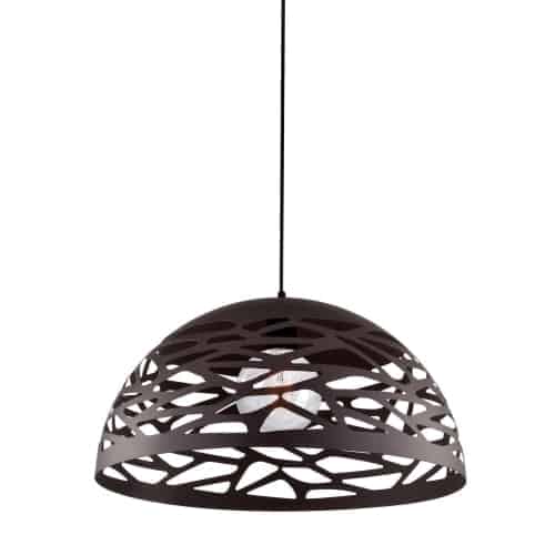 Dainolite COR-161P-BK 1 Light Pendant, Matte Black Finish