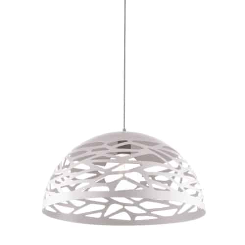 Dainolite COR-161P-WH 1 Light Pendant, Matte White Finish