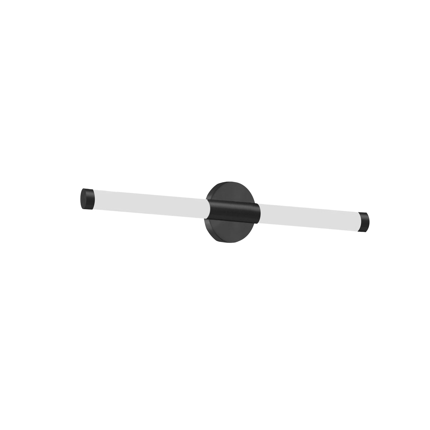 Dainolite 12W Wall Sconce, Matte Black w/ White Acrylic Diffuser