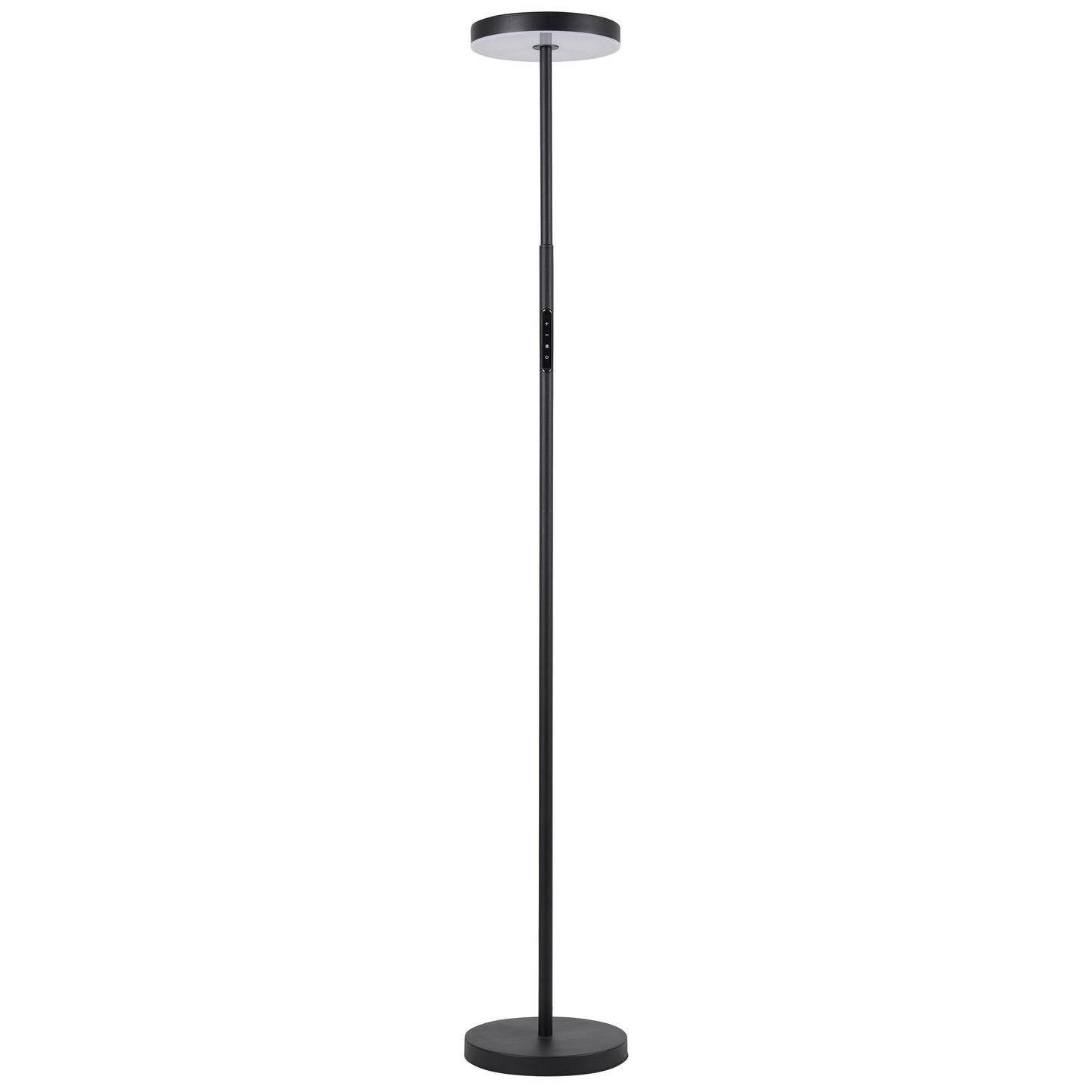 Dainolite 30W Floor Lamp Sand Black with White Acrylic Diffuser