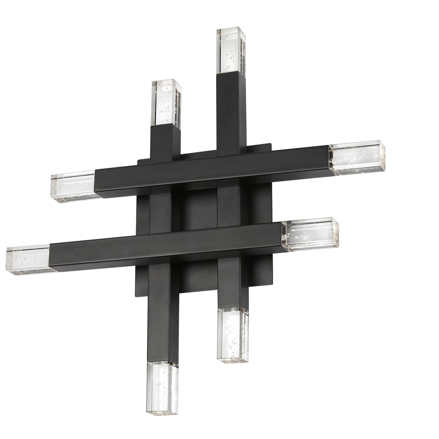 Dainolite 24W Matte Black Wall Sconce w/ Acrylic Diffuser