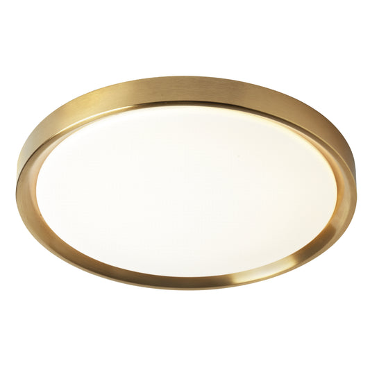 Dainolite FID-1630LEDFH-AGB 30W Flush Mount, Aged Brass Finish