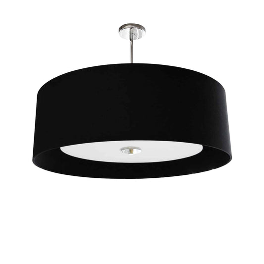 Dainolite HEL-224P-PC-BW 4 Light Helena Pendant Polished Chrome Black with White Diffuser