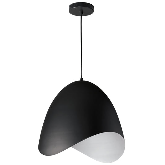 Dainolite MYR-241P-BK 1 Light Pendant, Black Finish
