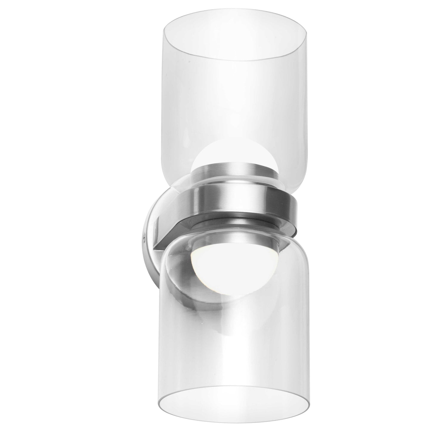 Dainolite 10W LED Nadine Wall Sconce Polished Chrome w/ Clear Glass
