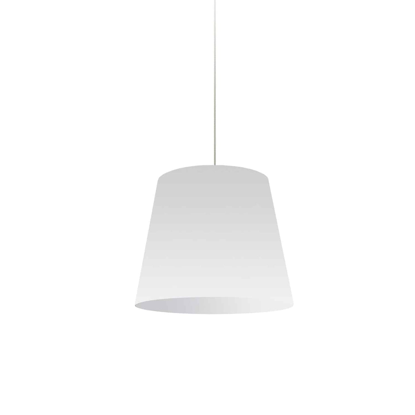 Dainolite 1 Light Oversized Drum Pendant Small White Shade