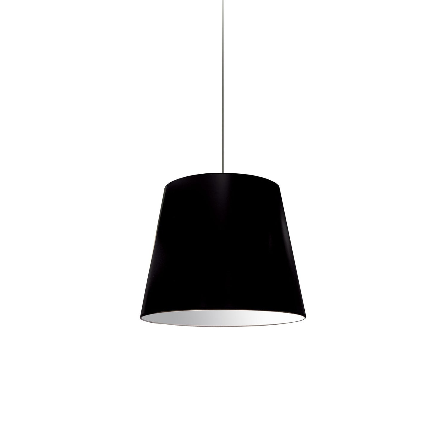 Dainolite 1 Light Oversized Drum Pendant Small Black Shade