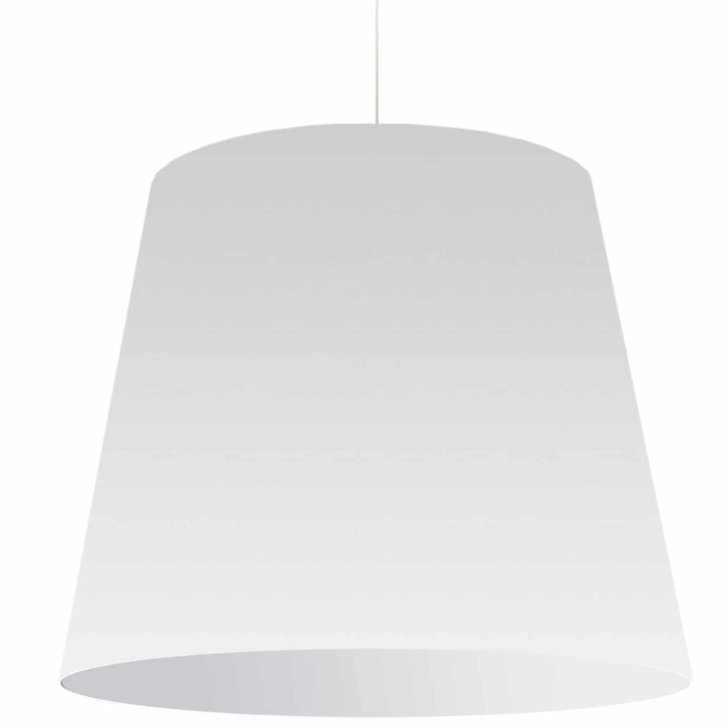 Dainolite 1 Light Oversized Drum Pendant X-Large White Shade