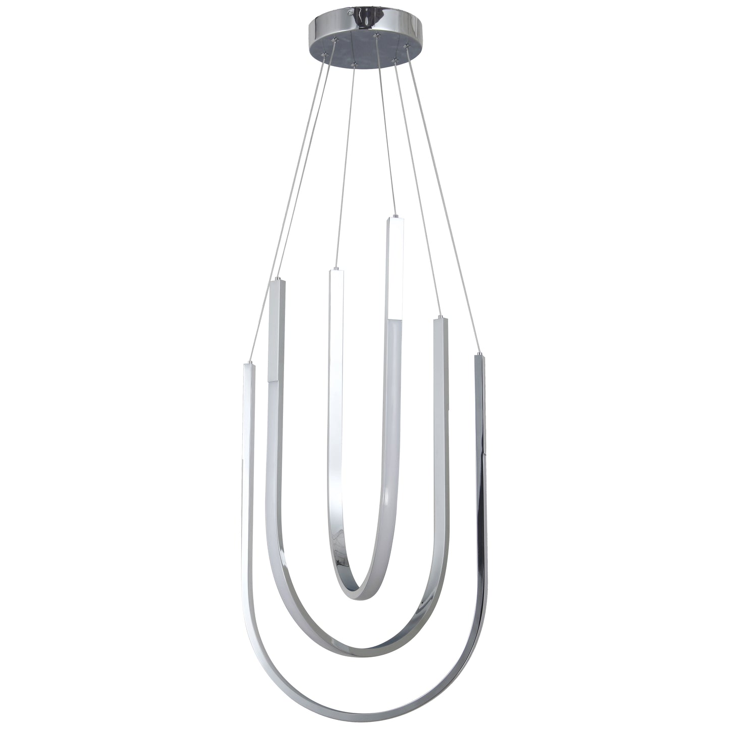 Dainolite 62W Pendant Polished Chrome with White Silicone Diffuser