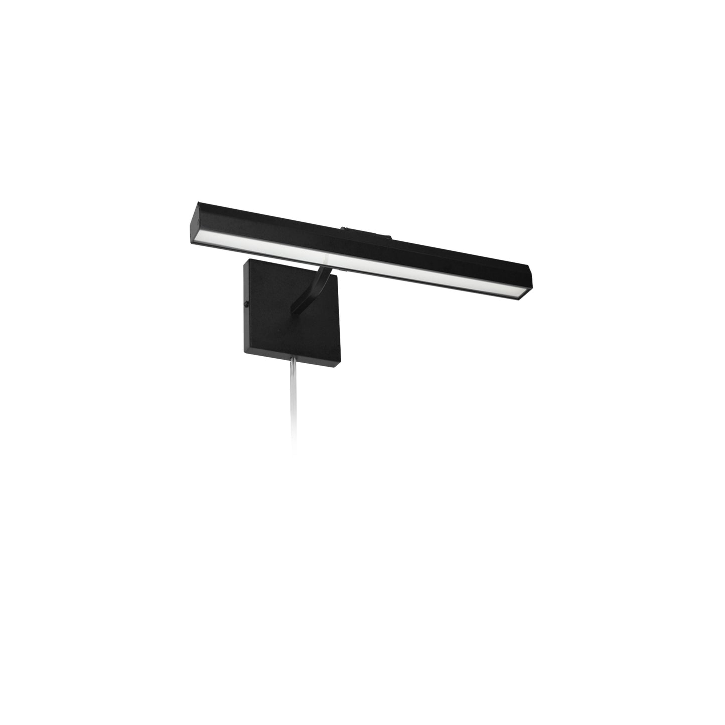 Dainolite 20W 16" Picture Light, Matte Black with Frosted Glass Diffuser