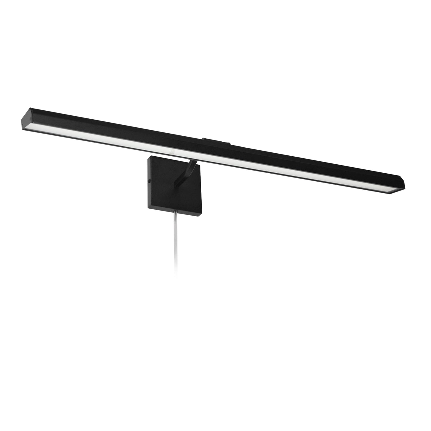 Dainolite 40W 32" Picture Light, Matte Black with Frosted Glass Diffuser