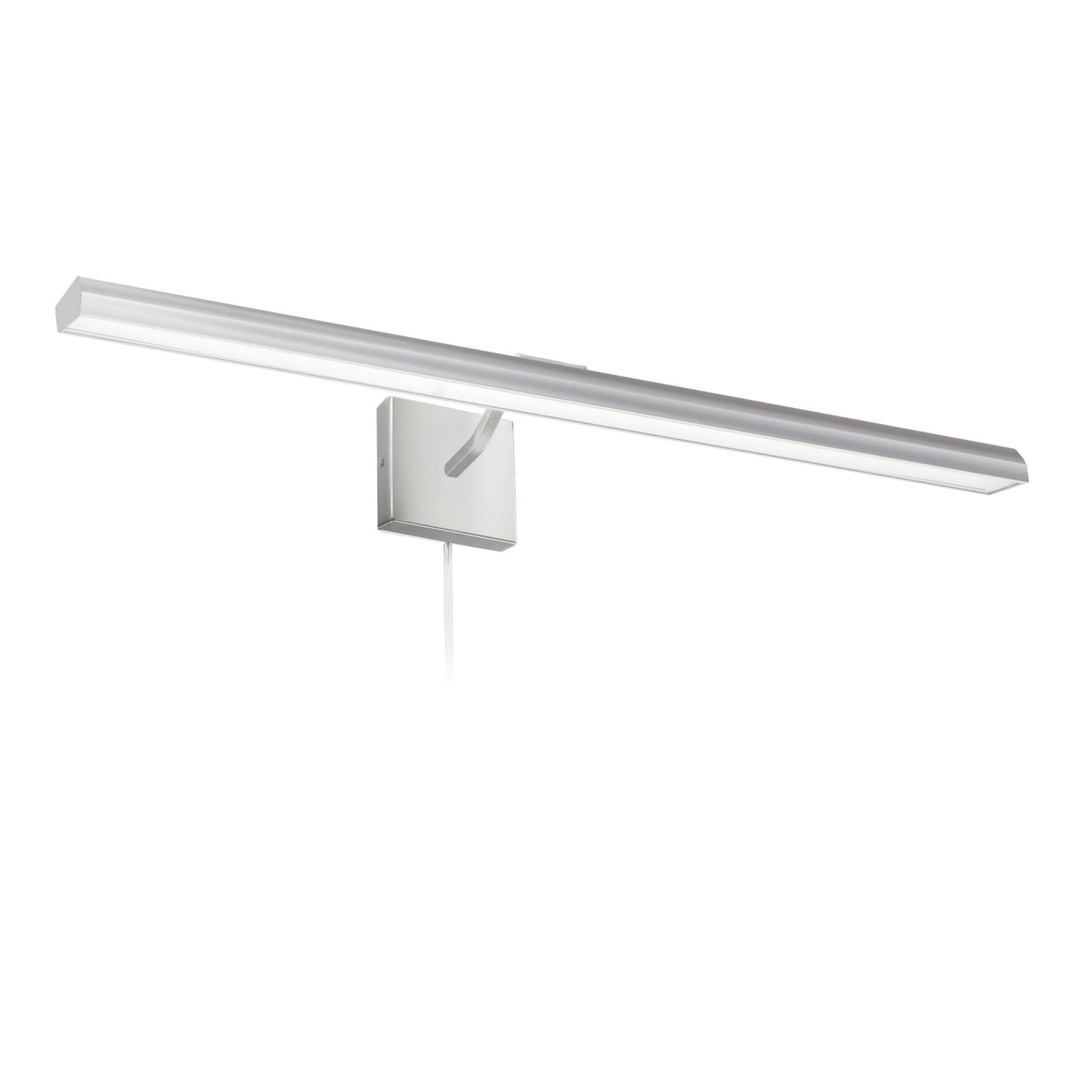 Dainolite 40W 32" Picture Light, Satin Chrome with Frosted Glass Diffuser