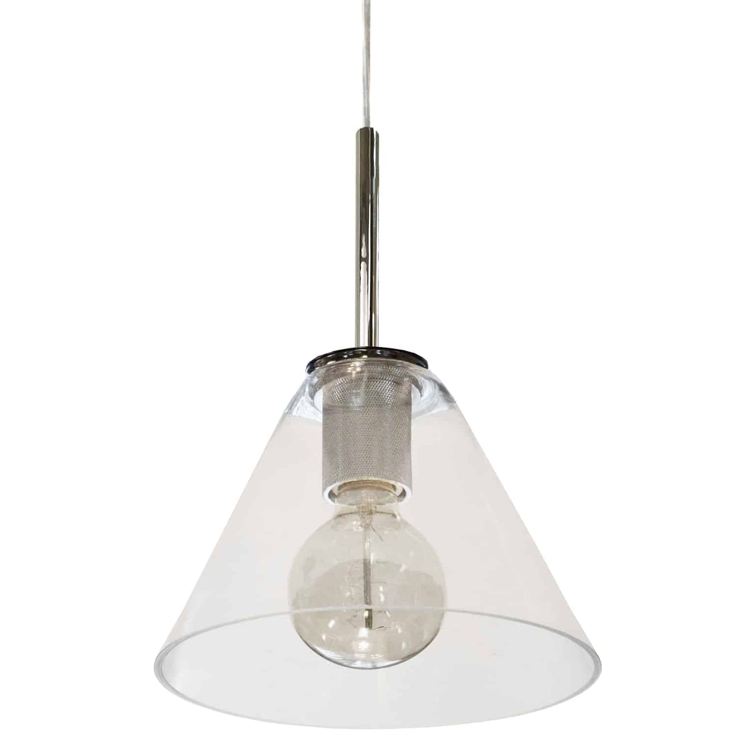Dainolite RSW-91P-PC-CLR 1 Light Incandescent Pendant, Polished Chrome with Clear Glass