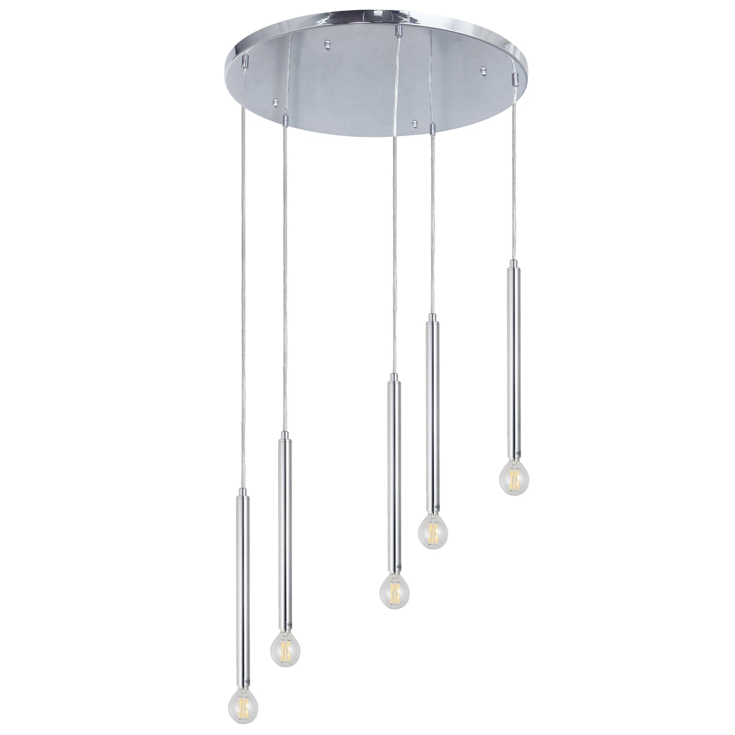 Dainolite 5 Light Pendant in Polished Chrome