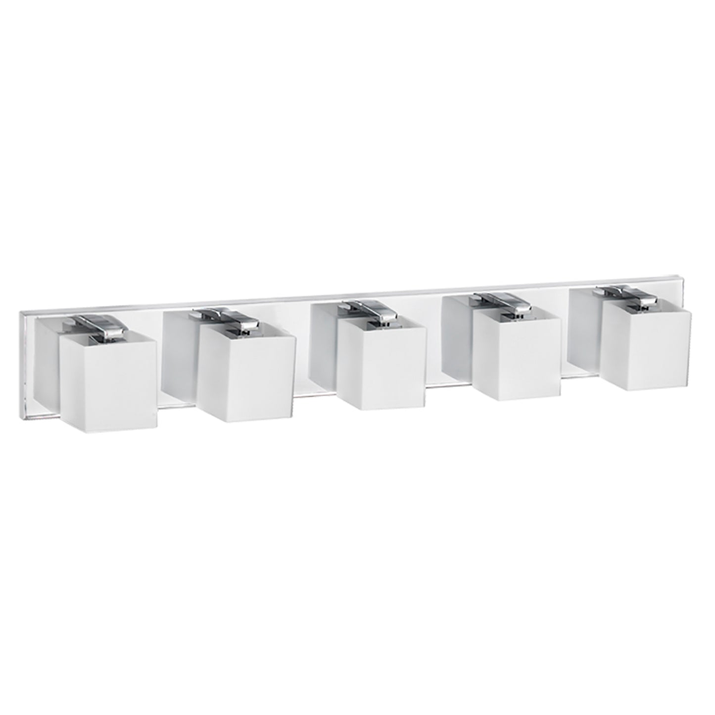 Dainolite 5 Light Vanity, Polished Chrome Finish