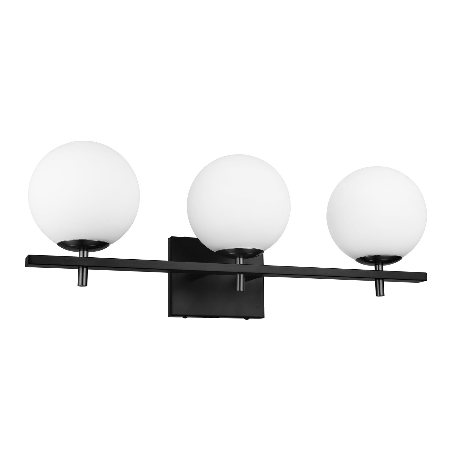 Dainolite 3 Light Halogen Vanity, Matte Black
