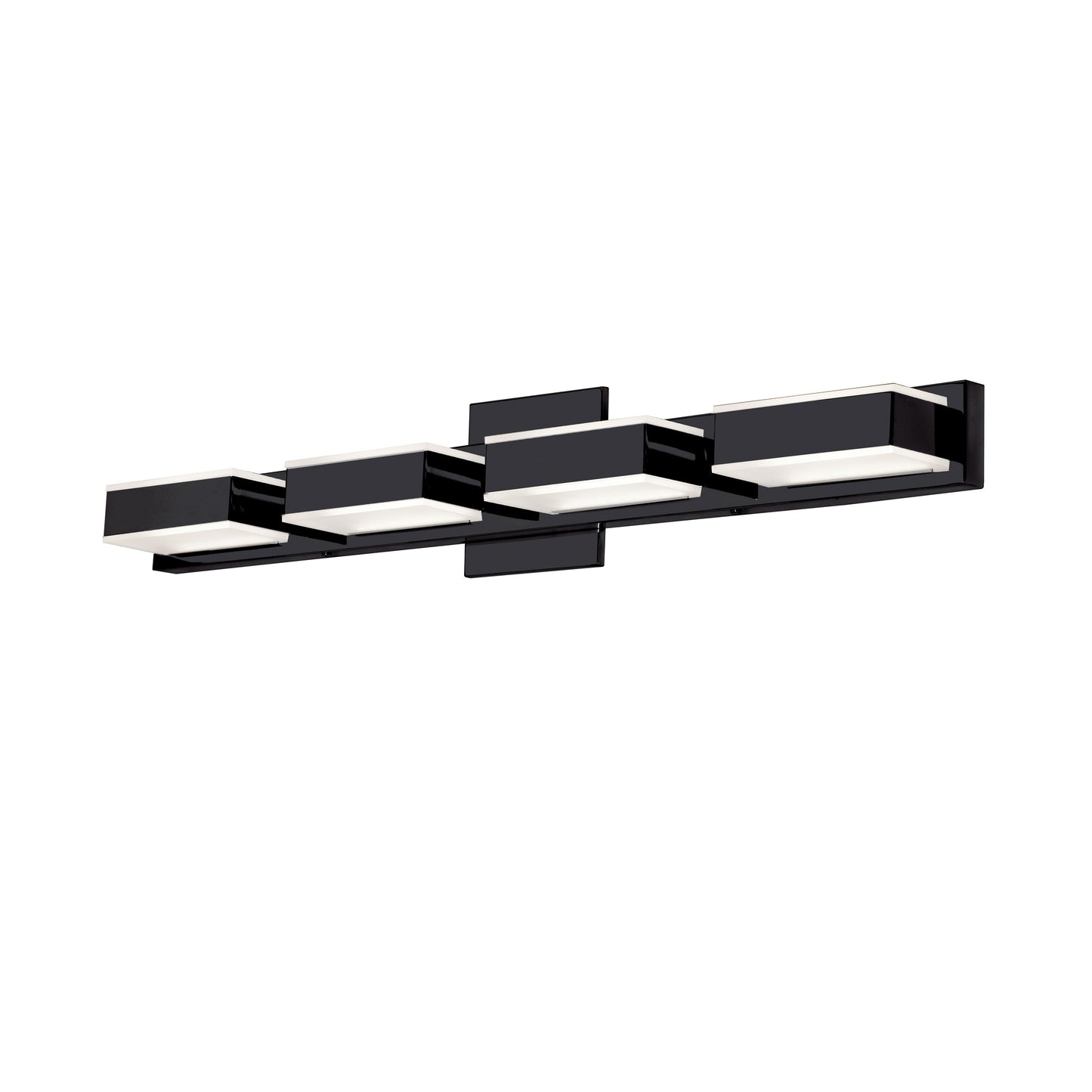 Dainolite 4 Light LED Wall Vanity, Matte Black Finish
