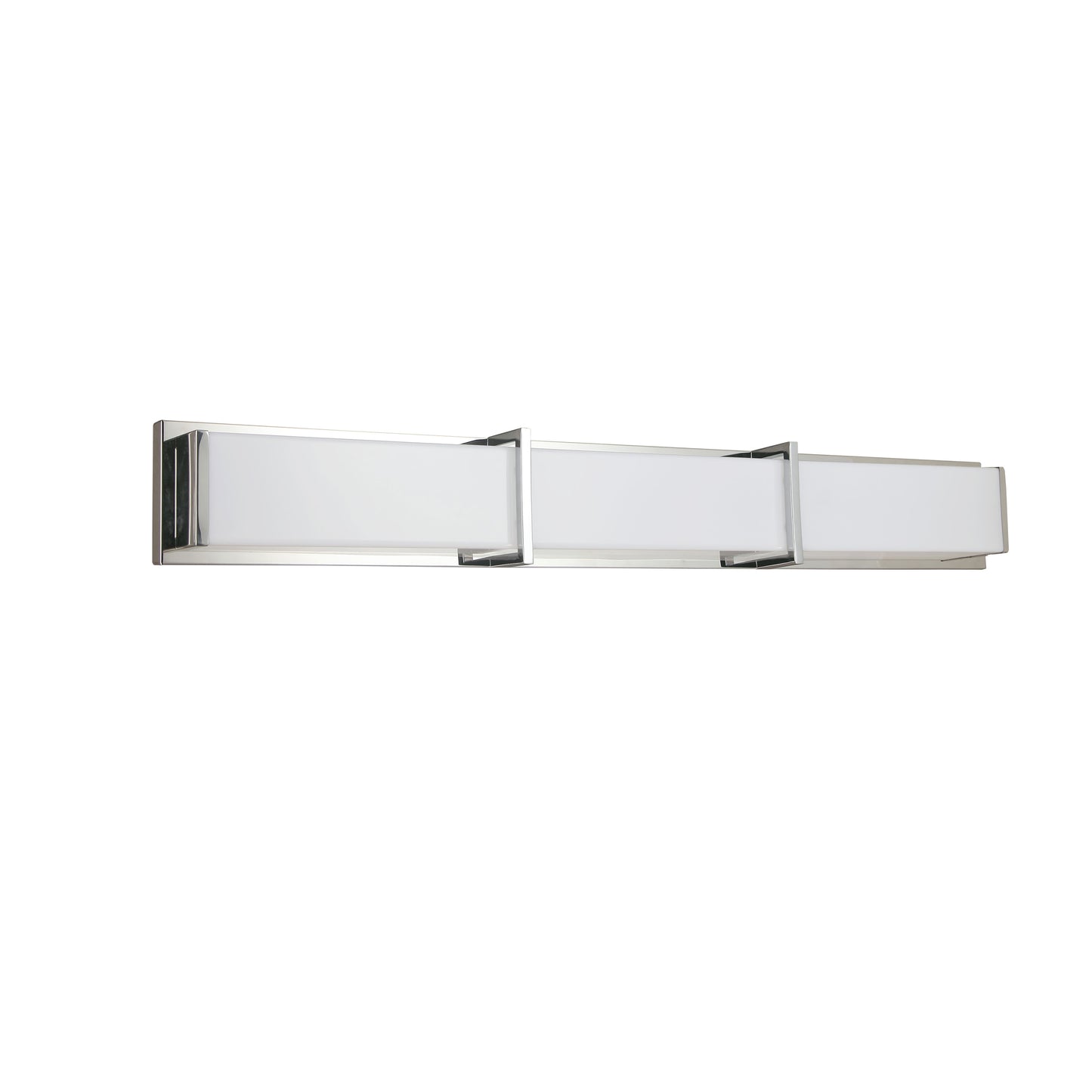 Dainolite 50W Polished Chrome Vanity Light w/ White Acrylic Diffuser