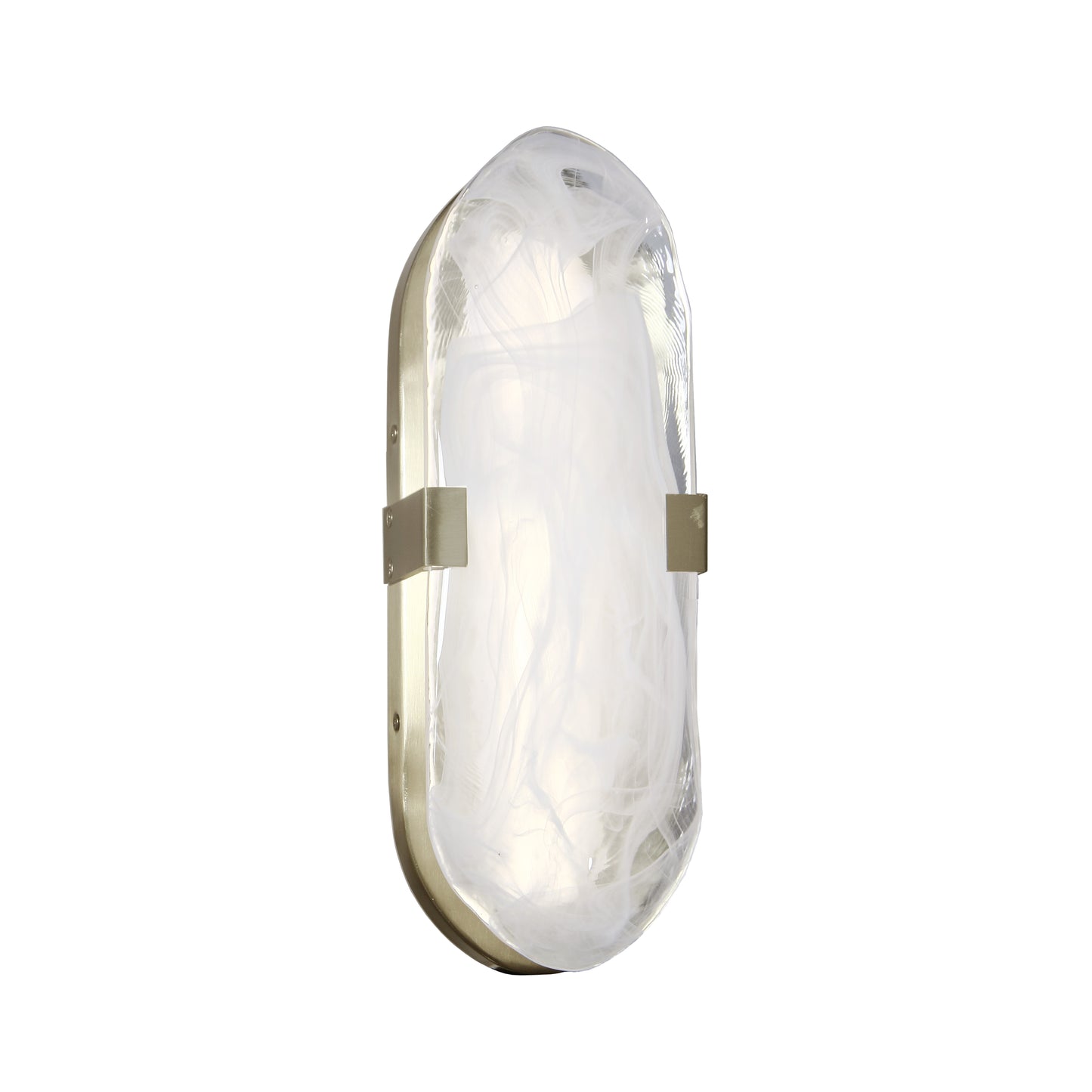 Dainolite 15W Aged Brass Wall Sconce with Alabaster Glass