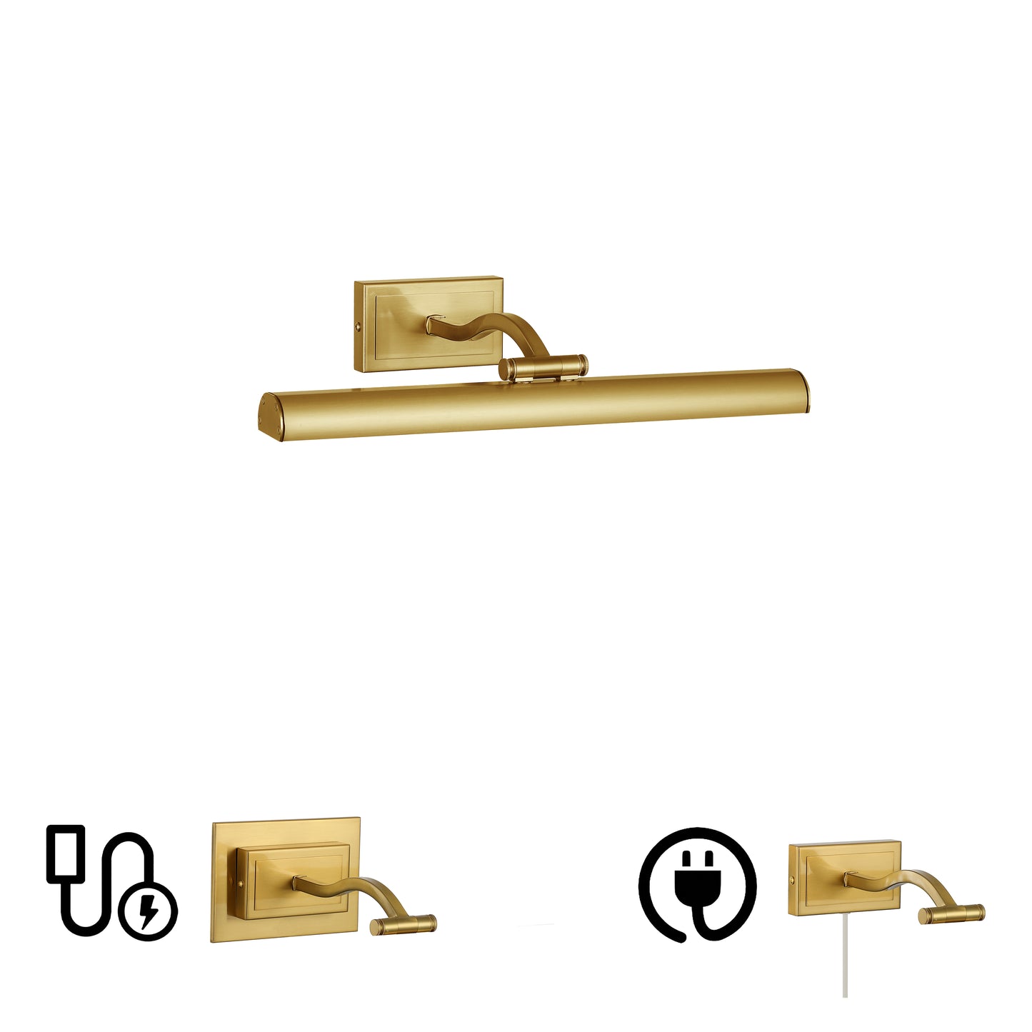 Dainolite 5 Colour Change Temp 20W Aged Brass Picture Light