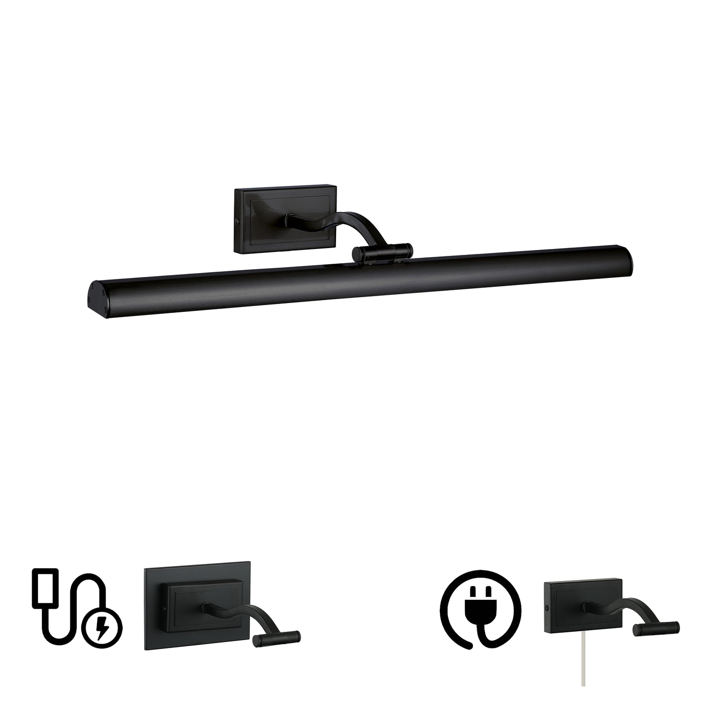 Dainolite 5 Colour Change Temp 30W Matte Black Picture Light