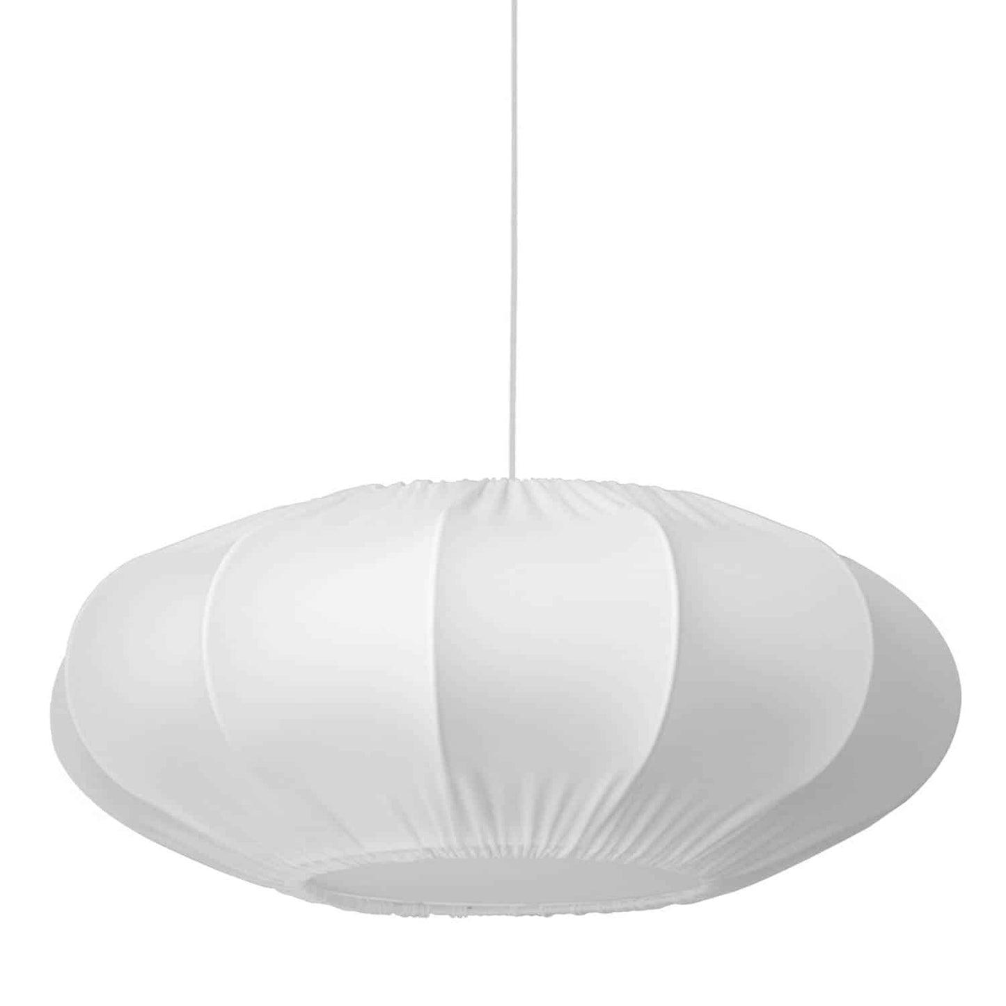 Dainolite 1 Light Zoey Pendant Lycra White Shade, Fabric Diffuser, White