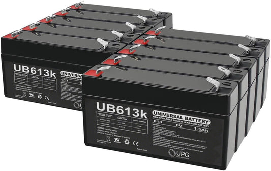 Universal Battery UB613k Sealed Lead Acid Battery - 10 Pack