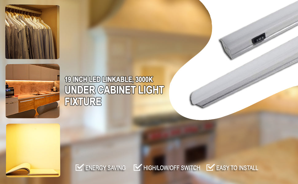 ZX515-HL-CW-9, LED, Task/Accent, Frosted Lens, Hi/Low Switch, 90 CRI, 4500K, 19"L, 6.4W