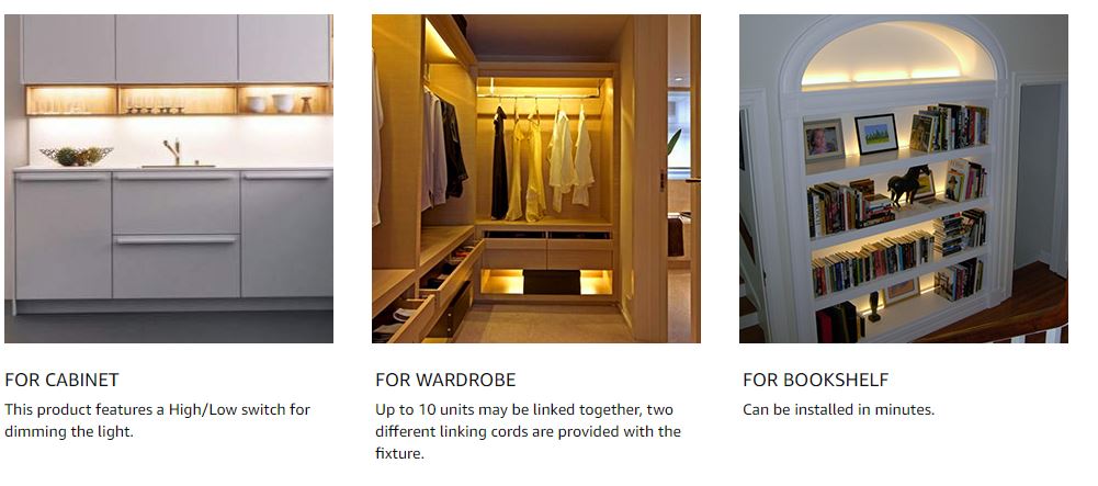 ZX515-HL-CW-9, LED, Task/Accent, Frosted Lens, Hi/Low Switch, 90 CRI, 4500K, 19"L, 6.4W