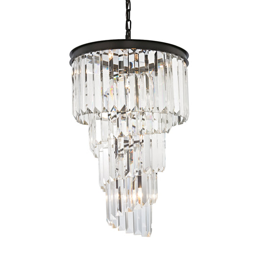 Palacial 6-Light Chandelier in Oil Rubbed Bronze with Clear Crystal