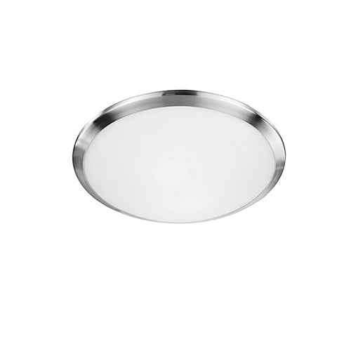 Kuzco Lighting 51561BN Malta 1 x 60W A19, Medium Base 120V 12 inch Brushed Nickel Flush Mount