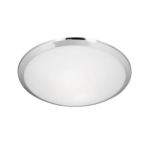Kuzco Lighting 51562CH Malta 2 x 60W A19, Medium Base 120V 15 inch Chrome Flush Mount