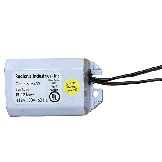A452-13HTP 120v, Thermal Protection for (1) PL-13 lamp