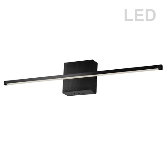 Dainolite ARY-3630LEDW-MB 30W LED Wall Sconce, Matte Black with White Acrylic Diffuser