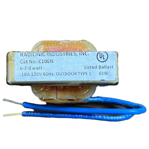C106N 120v for (1) 6W, 7W or 8W lamp