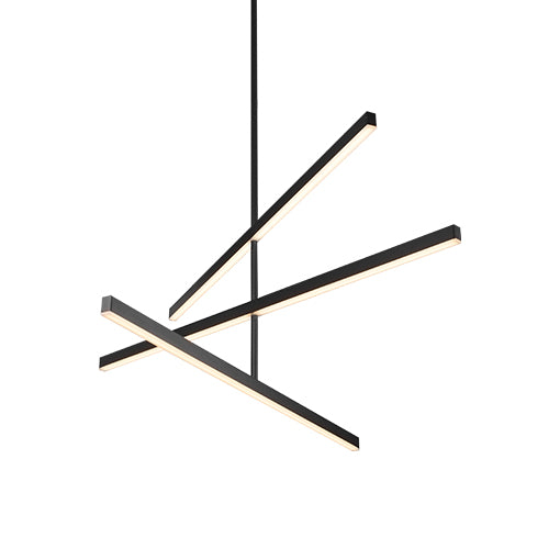 Kuzco Lighting CH10345-BK Vega LED 45 inch Black Chandelier