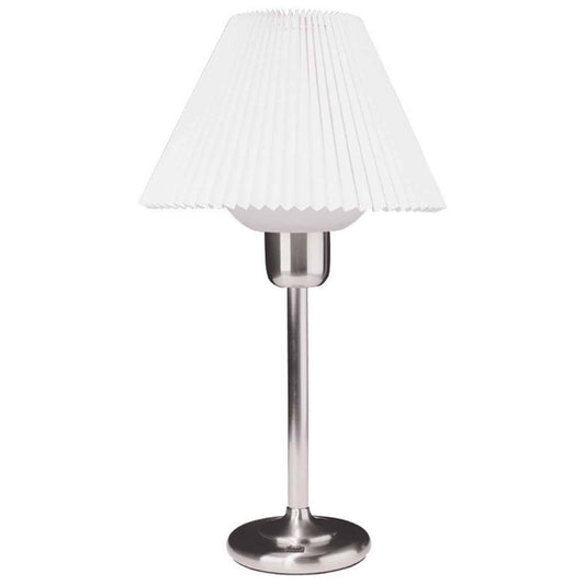 Dainolite DM980-SC Satin Chrome Table Lamp with 200 Watt Bulb included