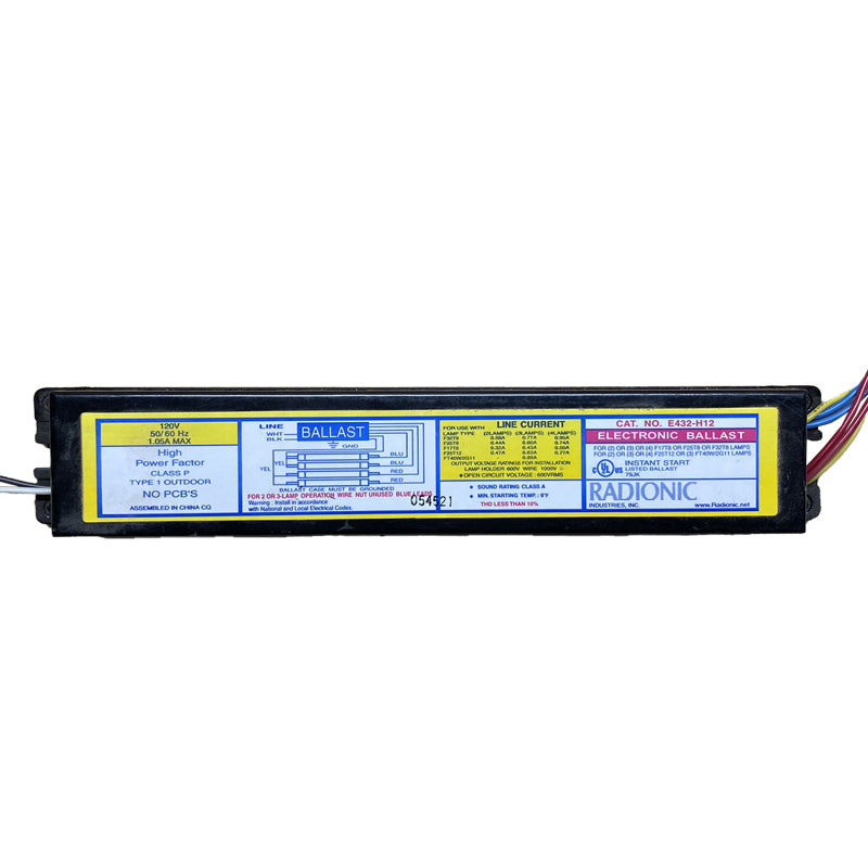 E432-H12 Electronic Fluorescent Instant Start Ballast